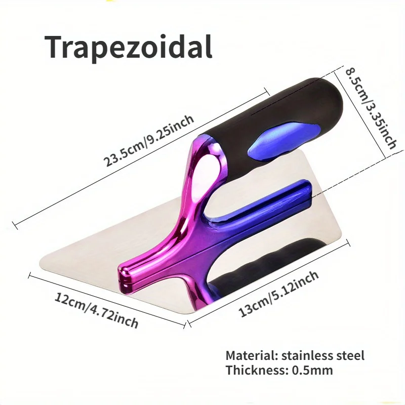 Stainless Steel Plastering Trowel Paint Scraper Cement Repairing Cracks Bricklaying Construction Tool 0.5mm Thickness putty knife scraper drywall spatula wall scraper paint scraper bricklaying trowel