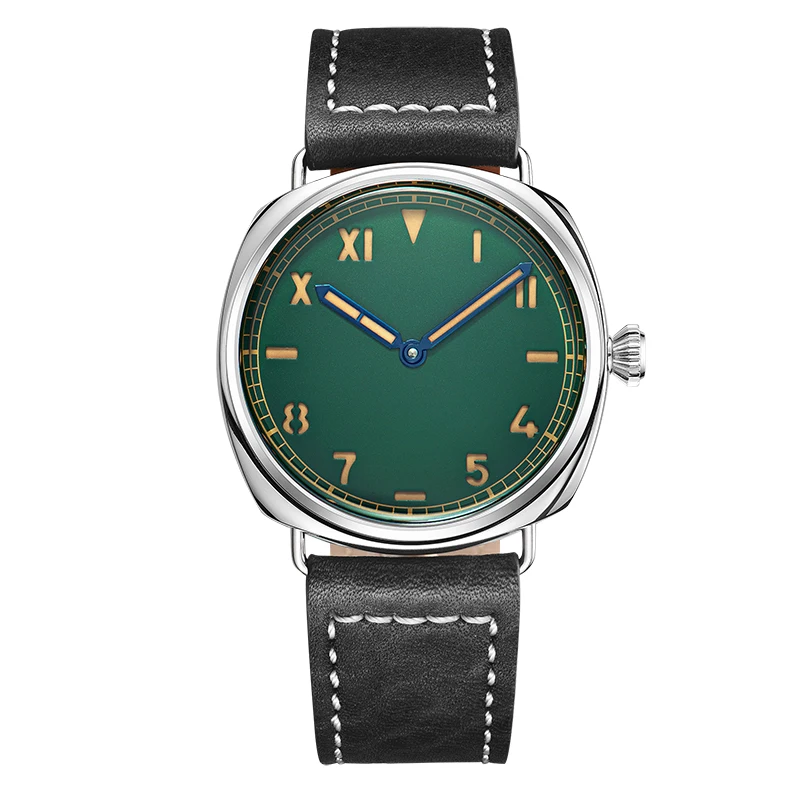 

Часы наручные мужские 44 мм, Супер Светящиеся стерильные, с ручным заводом Tianjin ST3600, в наличии, винтажные наручные часы с платьем