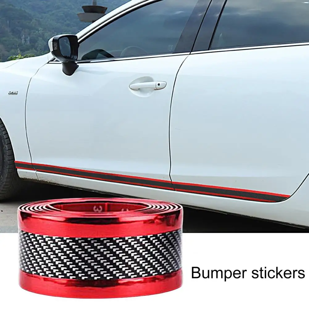 

Panel Trim Sticker Wear-resistant Carbon Fiber Texture Strong Sticky Non-slip Scratch-resistant For Car Door Scuff Plate Panel