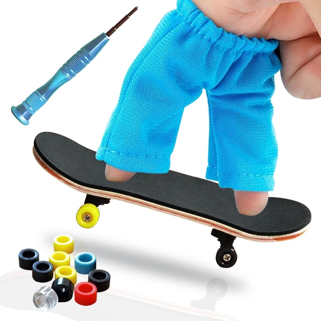 Mini Touche Professionnelle Doigts Skateboard érable Bois Bricolage  Assemblage Skate Embarquement Jouet Cadeau De Noël Pour Les Enfants 