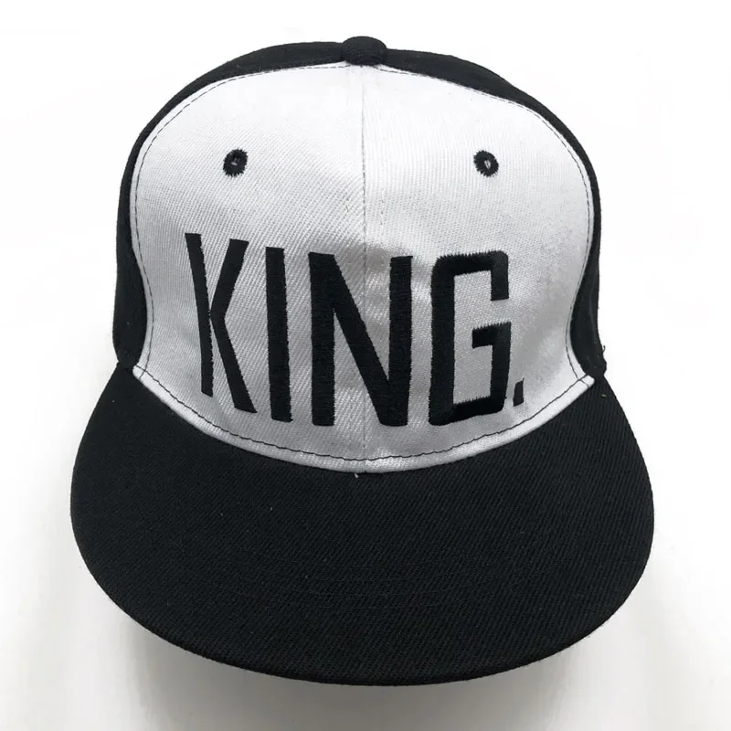1PC KÖNIG Bestickte Liebhaber Männer Frauen Baseball Kappe Schwarz Hip Hop Snapback Chapeau Knochen Masculino Hüte – Detail 2