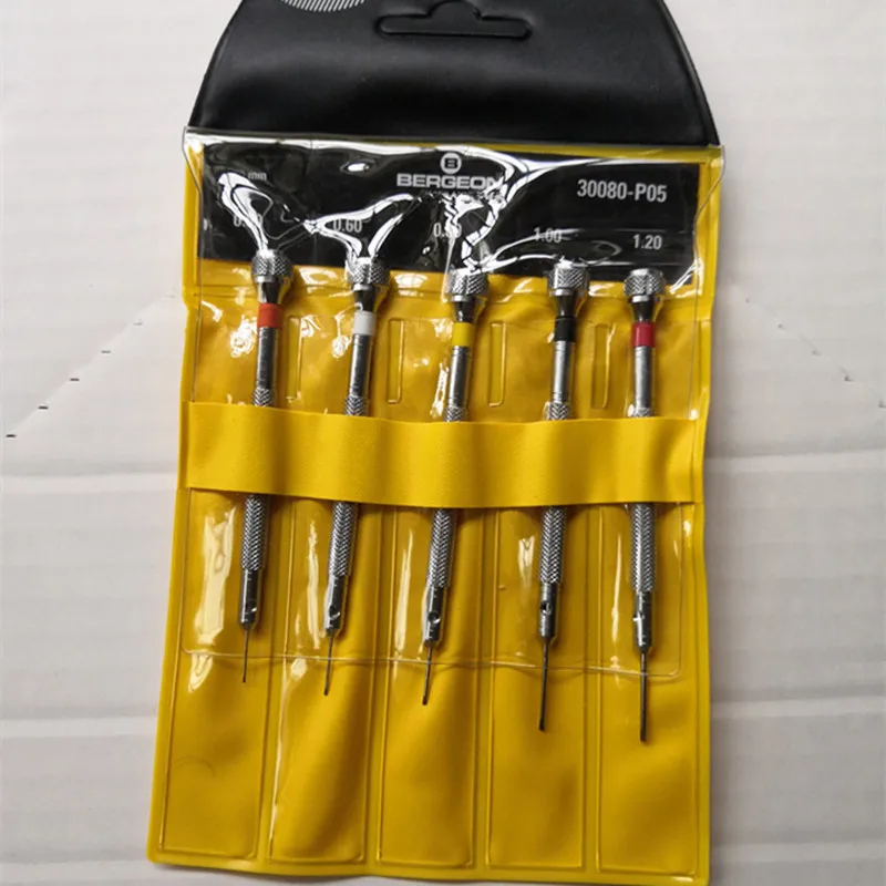 Watch Maintenance Tool Bergeon 30080p05 Screwdriver Set 5piece