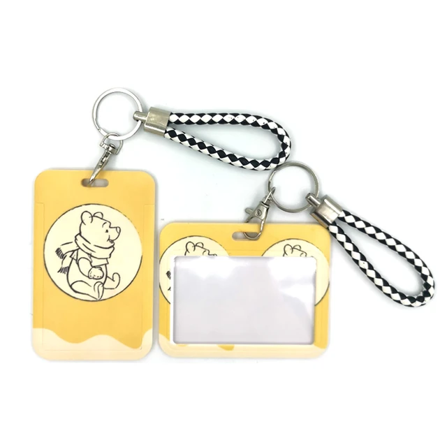 Pooh Bear Winnie Cute Card Cover Clip Lanyard Retractable Student Nurse  Badge Reel Clip Cartoon ID Card Badge Holder accessories - AliExpress