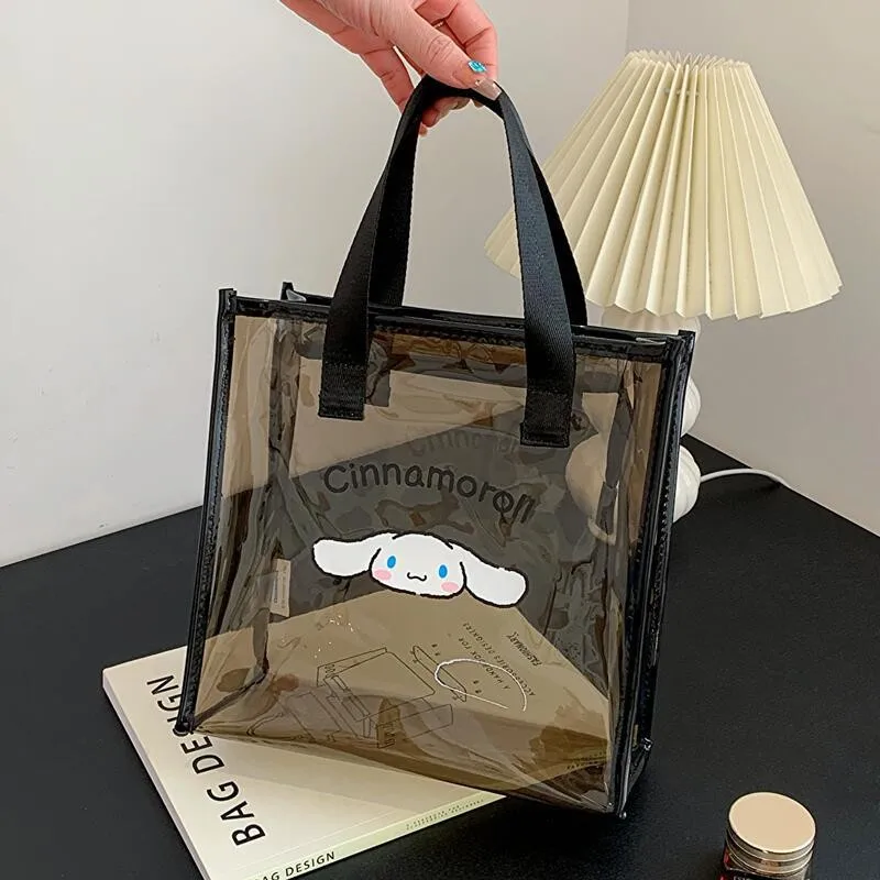 Hello Kitty Transparent Bag Women's Hand Bag Fashion Style Waterproof –  Yvonne12785