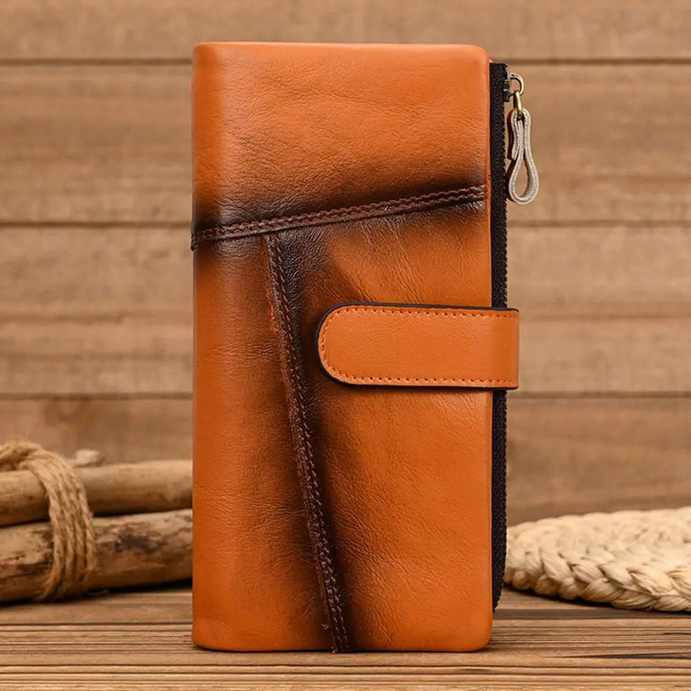 Men Clutch with Rfid Retro Father's Wallet with Rfid Waterproof Organizer Multiple Card Slots for Men Faux