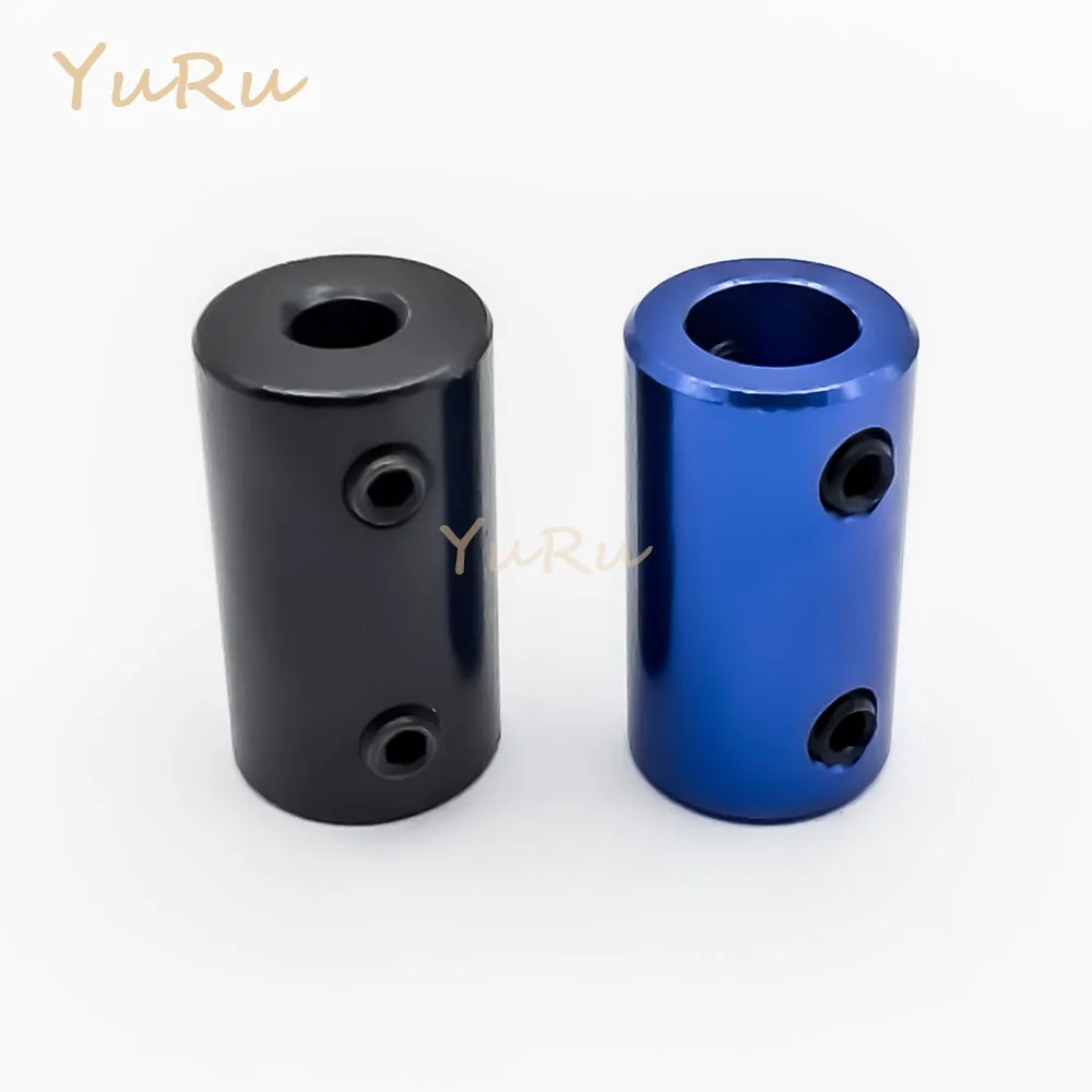 Shaft Coupler Shaft Connector Rigid Shaft Coupler D14L25 Rigid Top Wire Coupling Aluminum Alloy Bore 3/4/5/6/6.36/7/8mm D14 L25 Shaft CNC Jaw Shaft Motor Coupling Black/Blue 1PCS