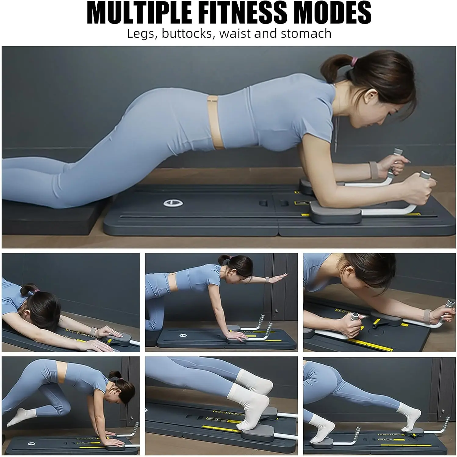Push Up Board Abdominal Fitness Instrument Abdominal Workout Aids Multifunctional Fitness Board Abdominal Board Push Up Plate Pilates Ab Reformer Fitness Core Workout Equipment