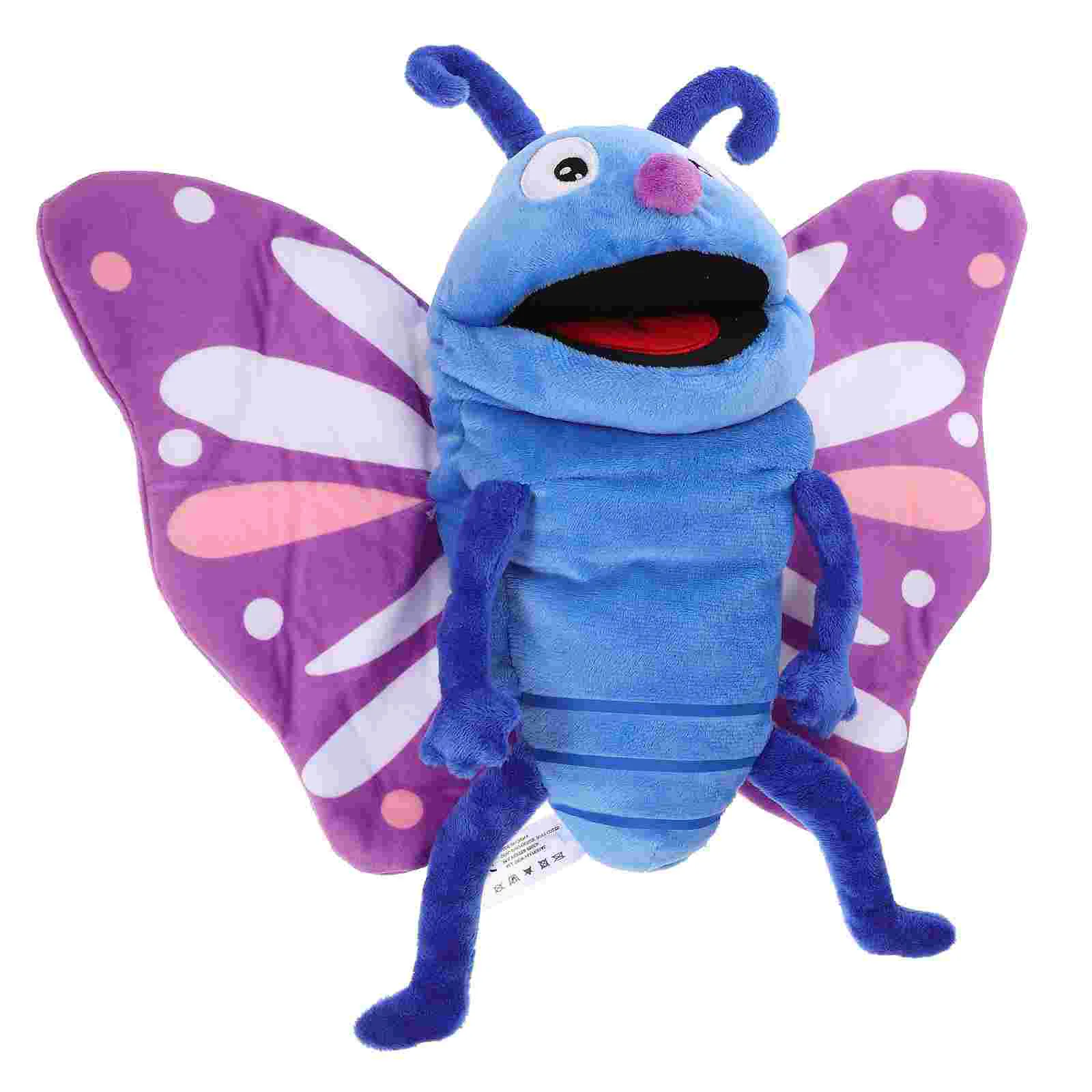 

Toy Childrens Toys Hand Puppet Interactive Plush Butterfly Puppets Appease Early Educational Story Telling Parent-child