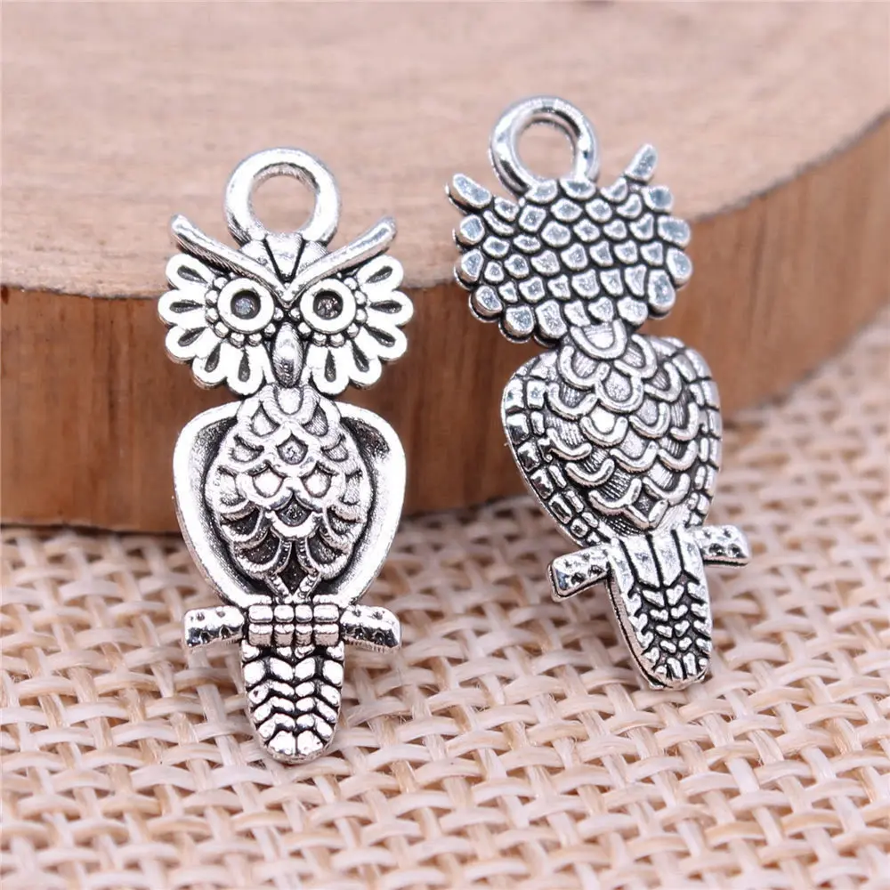 

Car Accessories Owl Charms Jewelry Making 21x9mm 20pcs
