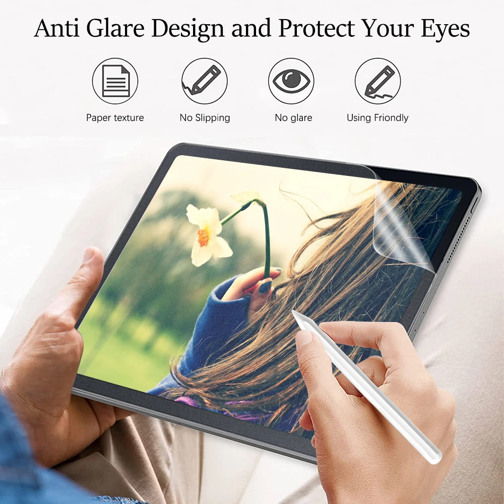 3Pcs Paper Feel Like Screen Protector for Samsung Galaxy Tab S7 S8 S9 Plus Ultra Samsung tab S6 Lite s7 s9 fe A8 A9 A7 No Glass - Image 3