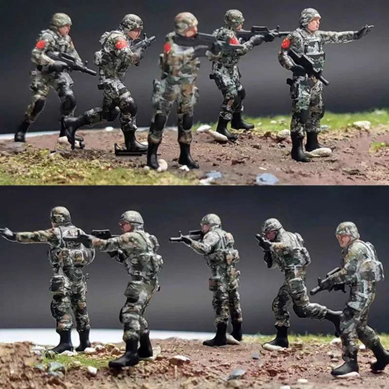 

Масштабная модель 1:72, 5 шт., Современная китайская армия, фигурка солдата пла, игрушка «сделай сам», сцена, кукла, орнамент, фигурка, аксессуары, коллекционный подарок