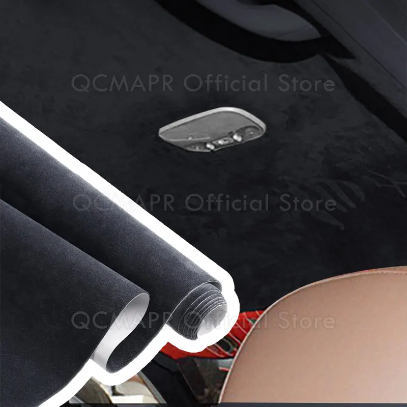 Auto interior decors Car Roof Modification Chamois Leather Flannelette Alcantara Auto Interior Modification AB Pillar Speaker Center Console Decors