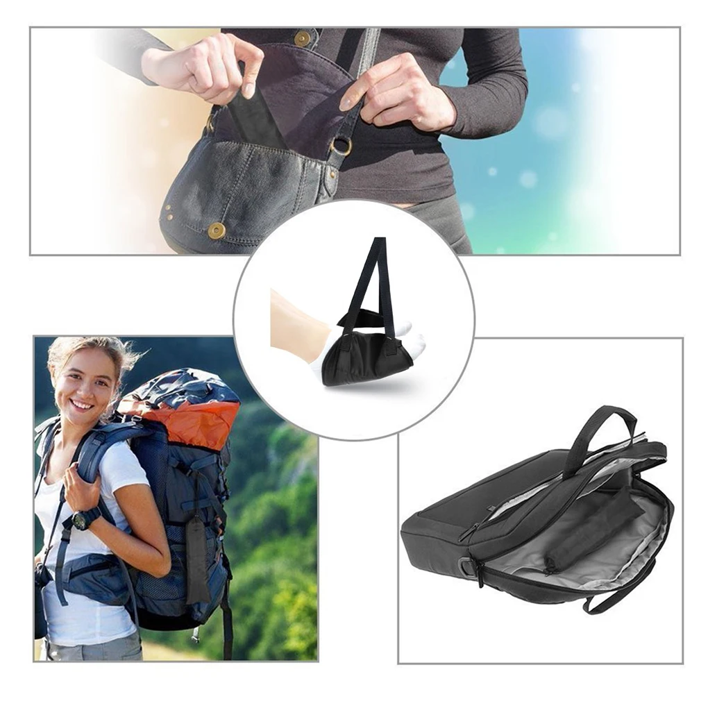 Comfy Hanger Travel Airplane Footrest Hammock Made with Premium Memory Foam Foot Patio Furniture Hanging Chair Swing Camping 3