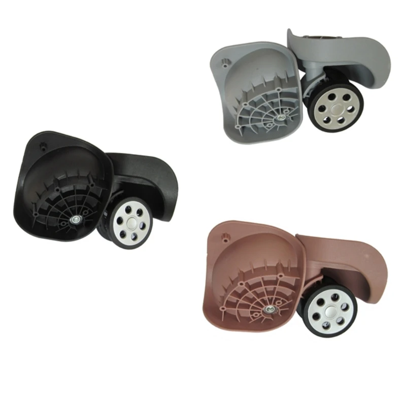 

1 pair A191 Travel Suitcase Luggage Replacement Accessories Universal 360 Degree Swiveling Wheel Repair Wheel Accessories