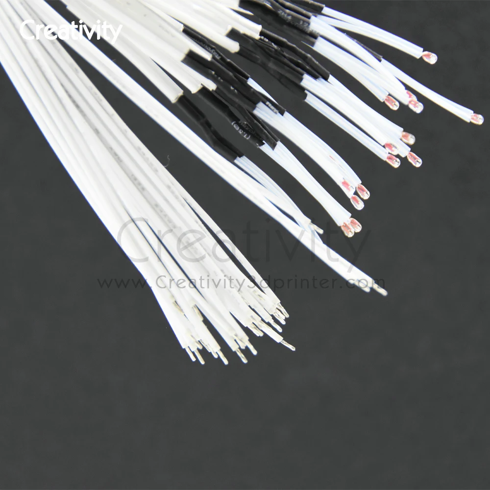 3d parts 100K ohm 3950 Thermistors with cable for 3D Printer Reprap Mend 3950 with Cable ntc thermistor 3d print part 3dsway 3d printer parts ht ntc 100k ohm b3950 thermistor cartridge sensor with sm plug high temperature for e3d v6 pt100 hotend