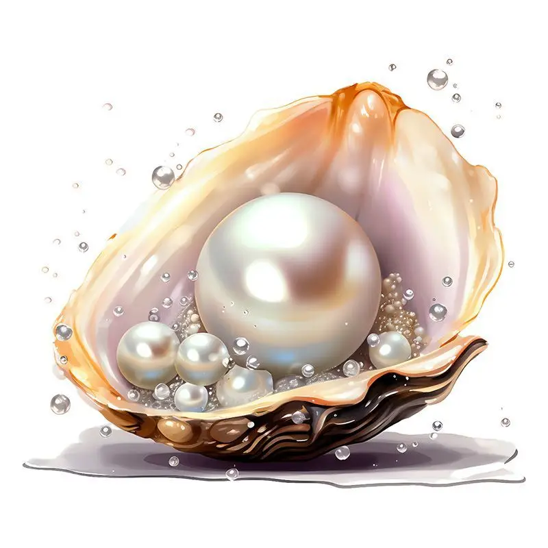 Ocean Beach Pearl Shell Wall Sticker Bathroom Toilet Living Room Cabinet Home Decoration wall sticker