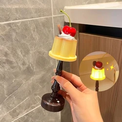 Set of 1 or 2 Pudding LED Night Light - Battery - Powered Cute Desk Lamp (Wram Pudding)