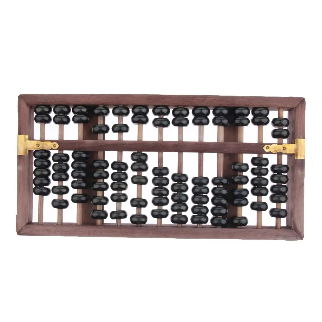 

13 Rods Wooden Chinese Abacus Kids/Baby Preschool Math Counting Toys