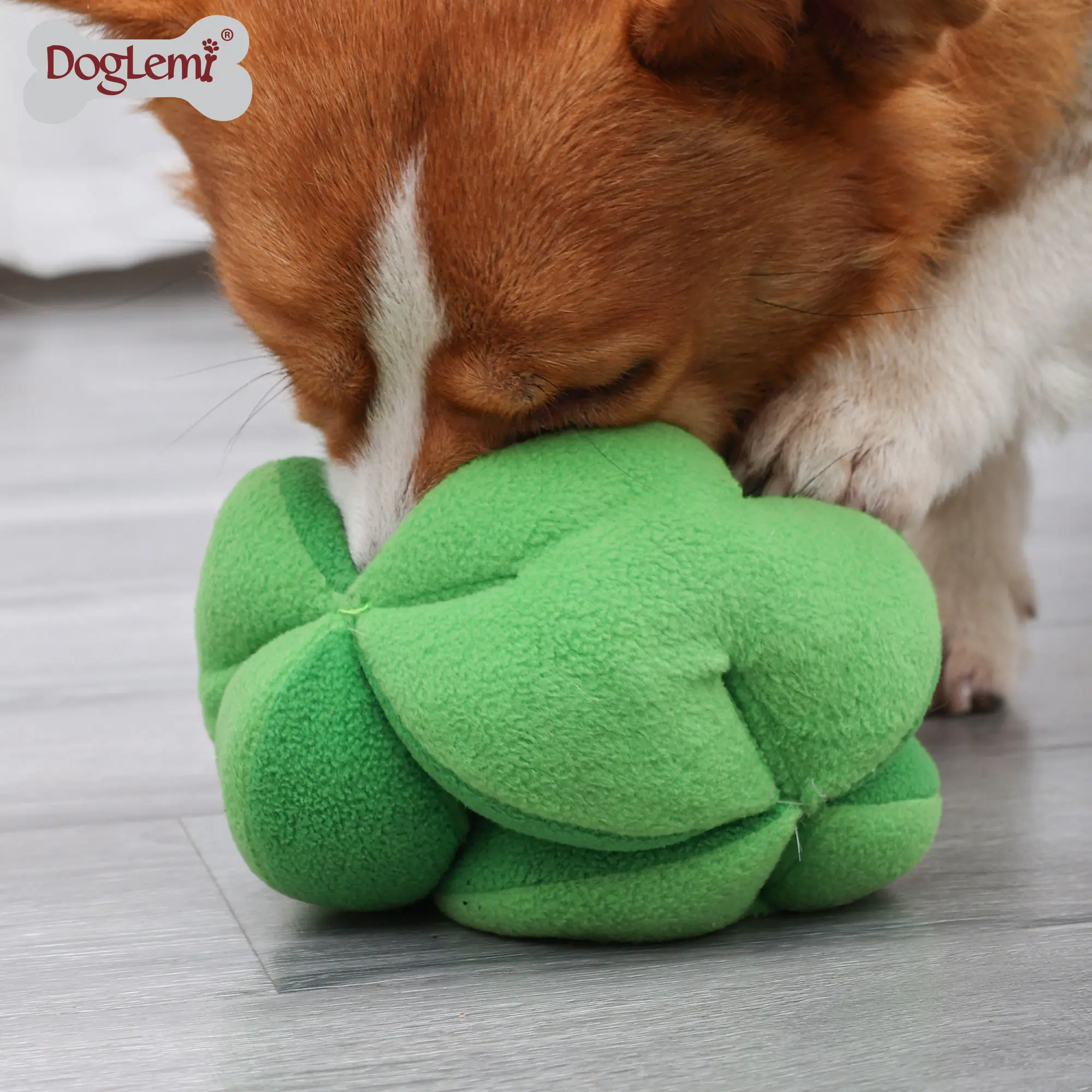 Broccolivegetableshapefunnydurabledogsnuffletoysforlargedogs