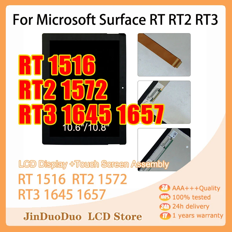Originale Per Microsoft Surface Rt 3 Display Lcd Touch Screen Digitizer Assembly Per Microsoft Surface Rt 2 Sostituzione Display