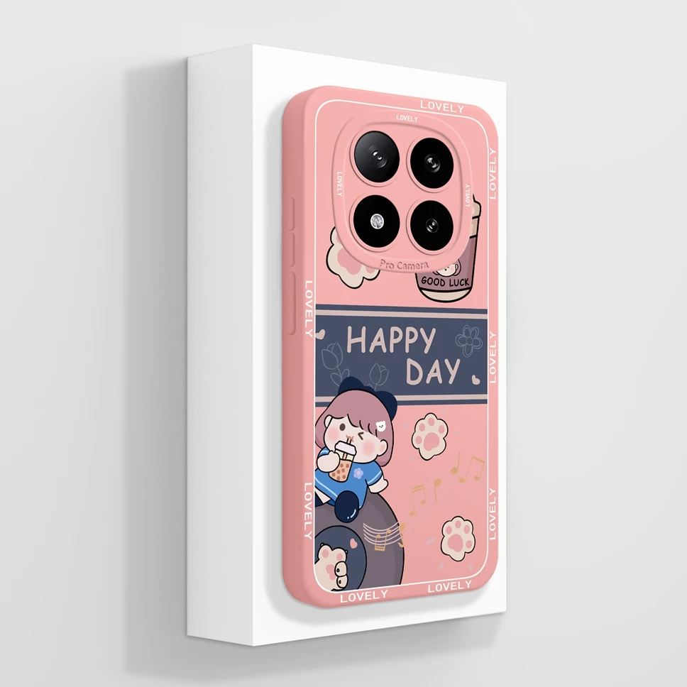 Lovely Stars Camera Protection Liquid Silicone Phone Case, Protective Back Cover