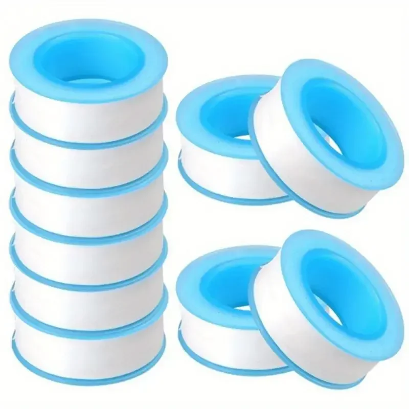 PTFE Water Pipe Tape Oil-free Sealing Tape Fitting Thread Seal Tape White Pipe Thread Seal Raw Material Tape Home Essential 4