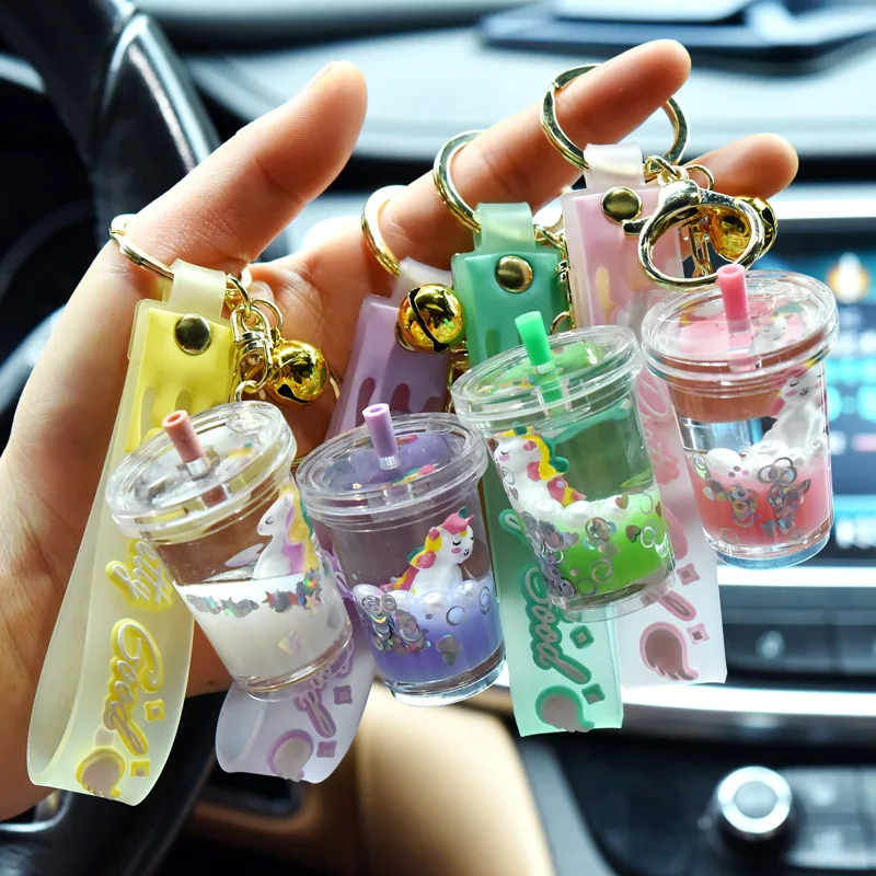 Portachiavi In Silicone A Forma Di Bubble Tea Con Perle - Simpatico Ciondolo Per Borsa, Custodia Per Cuffie, Accessorio Per Ragazze E Donne - 5