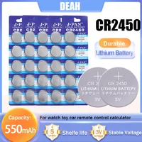 15-30pcs CR2450 CR 2450 3V Lithium Battery DL2450 BR2450 LM2450 Button Coin Cell 1