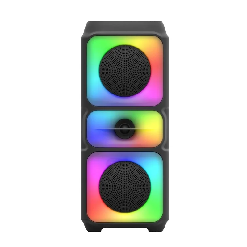 Super Large Outdoor Bluetooth Speaker RGB Karaoke Double Horn Subwoofer Portable Wireless Column Bass Sound supports FM/TF portable speakers audio speakers wireless bluetooth speaker portable bluetooth speaker