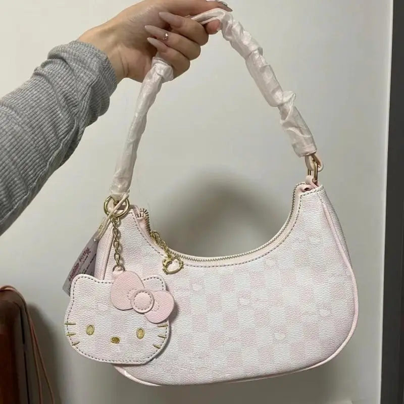 

Новинка симпатичная сумка для подмышек Sanrio Hellokitty сумка на одно плечо ручная фотография мультфильм Ins подарки для девушки