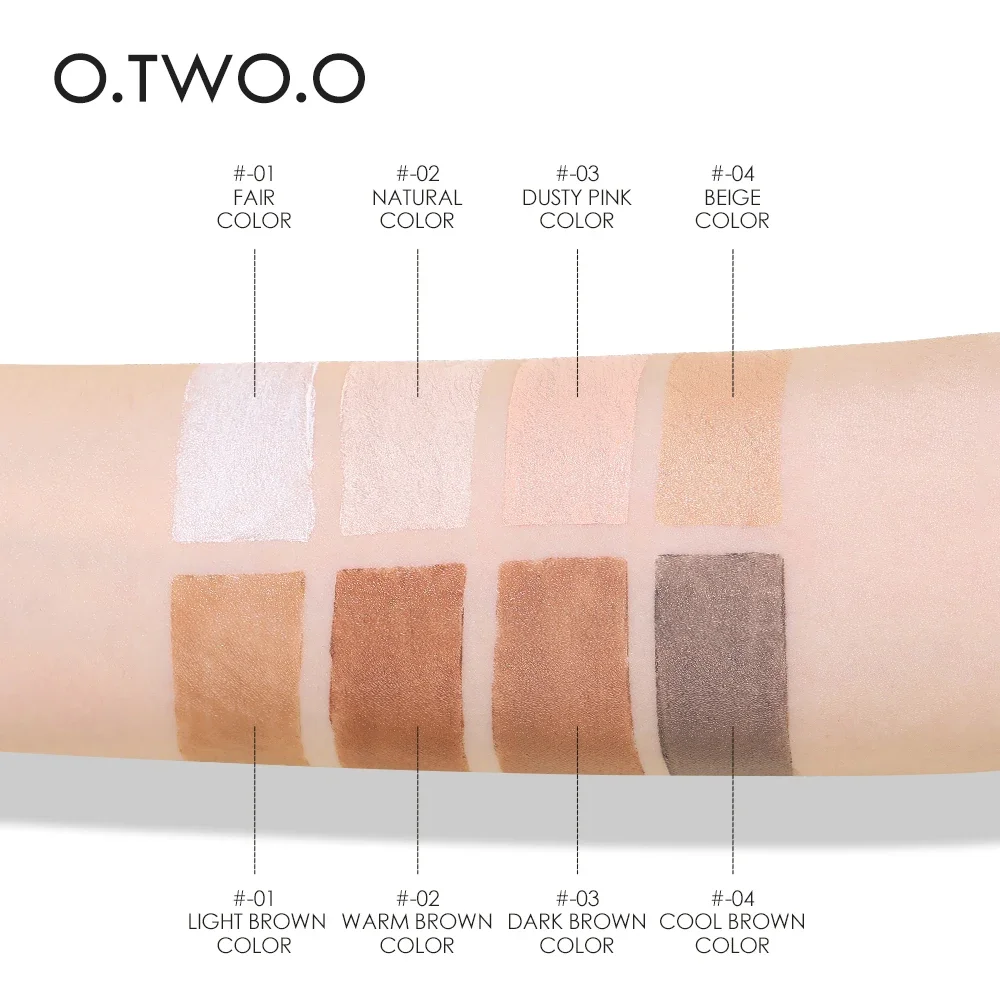 O.TWO.O Contour Stick Double Heads Contour Waterproof Matte Finish Highlighters Clavicle Shadow Pen Face 3D Highlight Concealer 2