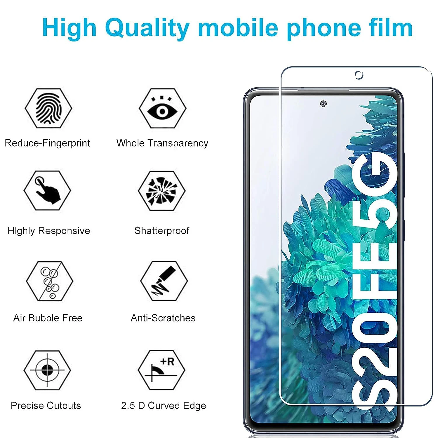 2Pcs/4Pcs 9H Tempered Glass For Samsung Galaxy S20 FE Screen Protector Glass Film