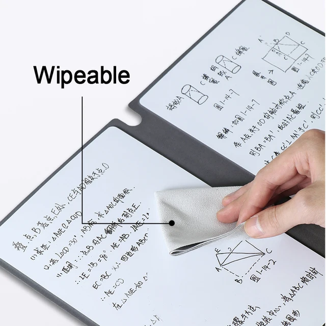 A5 재사용 가능한 화이트 보드 가죽 메모, 휴대용, 세련된 사무실 노트북