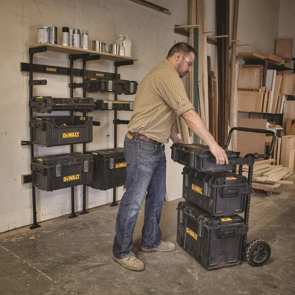 Garage Storage Rack, Tough System, 440 lb Capacity, Tool Storage (DWST08260) 4
