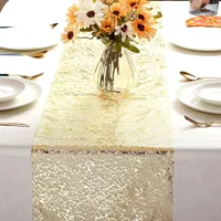 30x500cm Gold Table Runner Metallic Glitter Table Cloths Runner Metallic Roll Rectangle for Birthday Wedding Home Table Decor 1