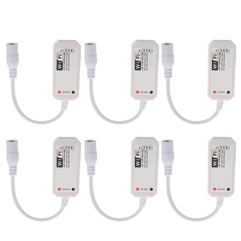 

LUDA 6X LED WiFi Remote Controller Works with Alexa/Google Home Voice Control for 5050/3528 RGB LED Strip Lights Change