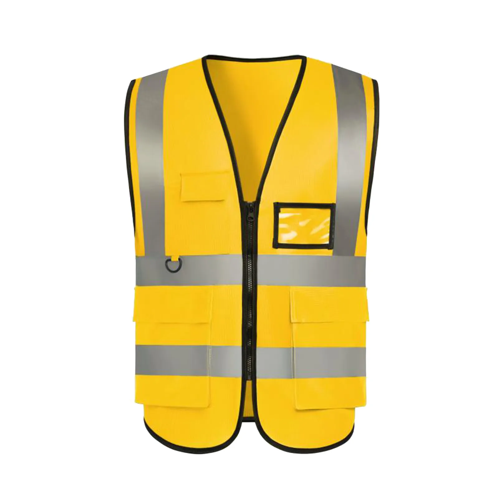 Traffic Clothing Work Clothes Safety Vest Reflective High Visibility Class Vest with Reflective Strips and Pockets