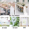 Sage Green Chiffon Table Runner, Sheer Wedding Runner, Romantic Rustic Table Runner for Wedding Christmas Table Decorations 2