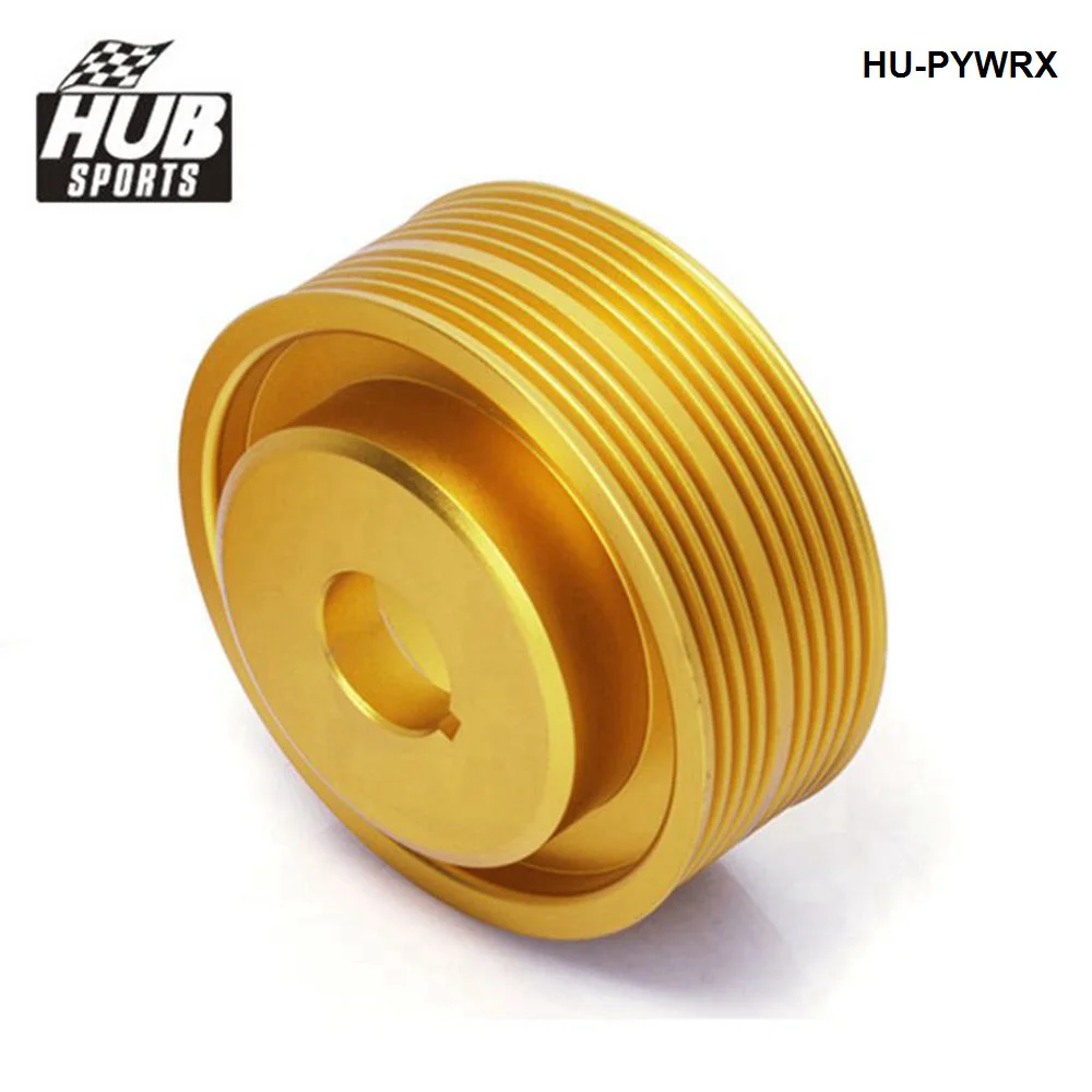 HUB sports Aluminum Lightweight Crank Engine Pulley For Subaru Impreza WRX 06-07 Turbo HU-PYWRX