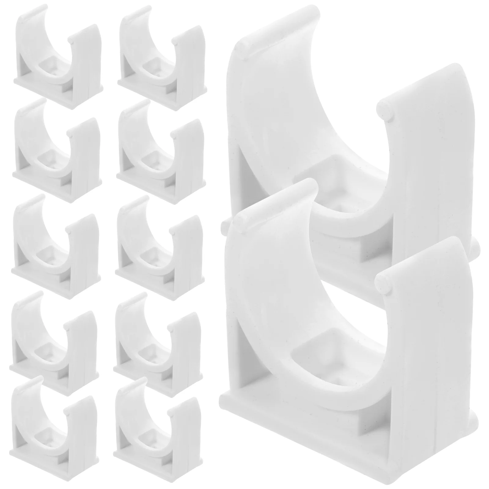 

50pcs Pipe Clamp PVC Pipe Support Clips U-shaped Pipe Fixing Clips Water Pipe Holders
