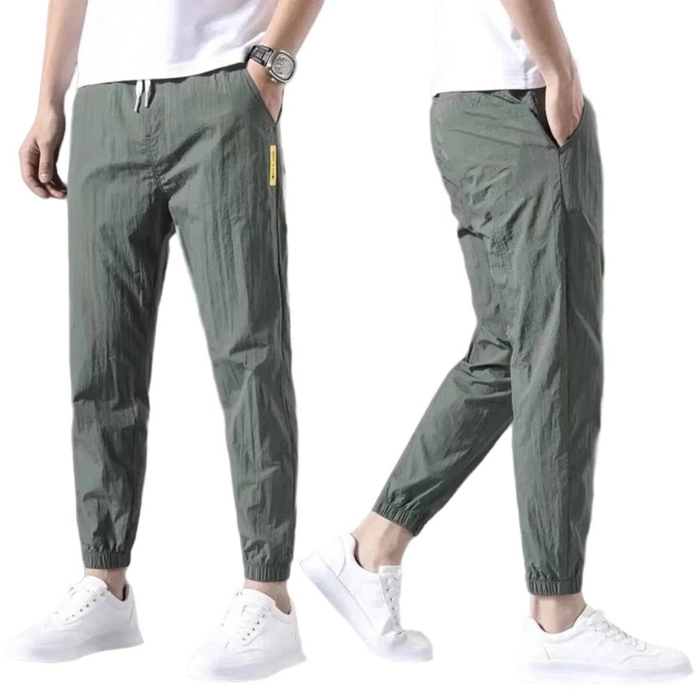 NEW Men Hiking Pants Casual Slim Fit Elastic Straight Outdoor Sports