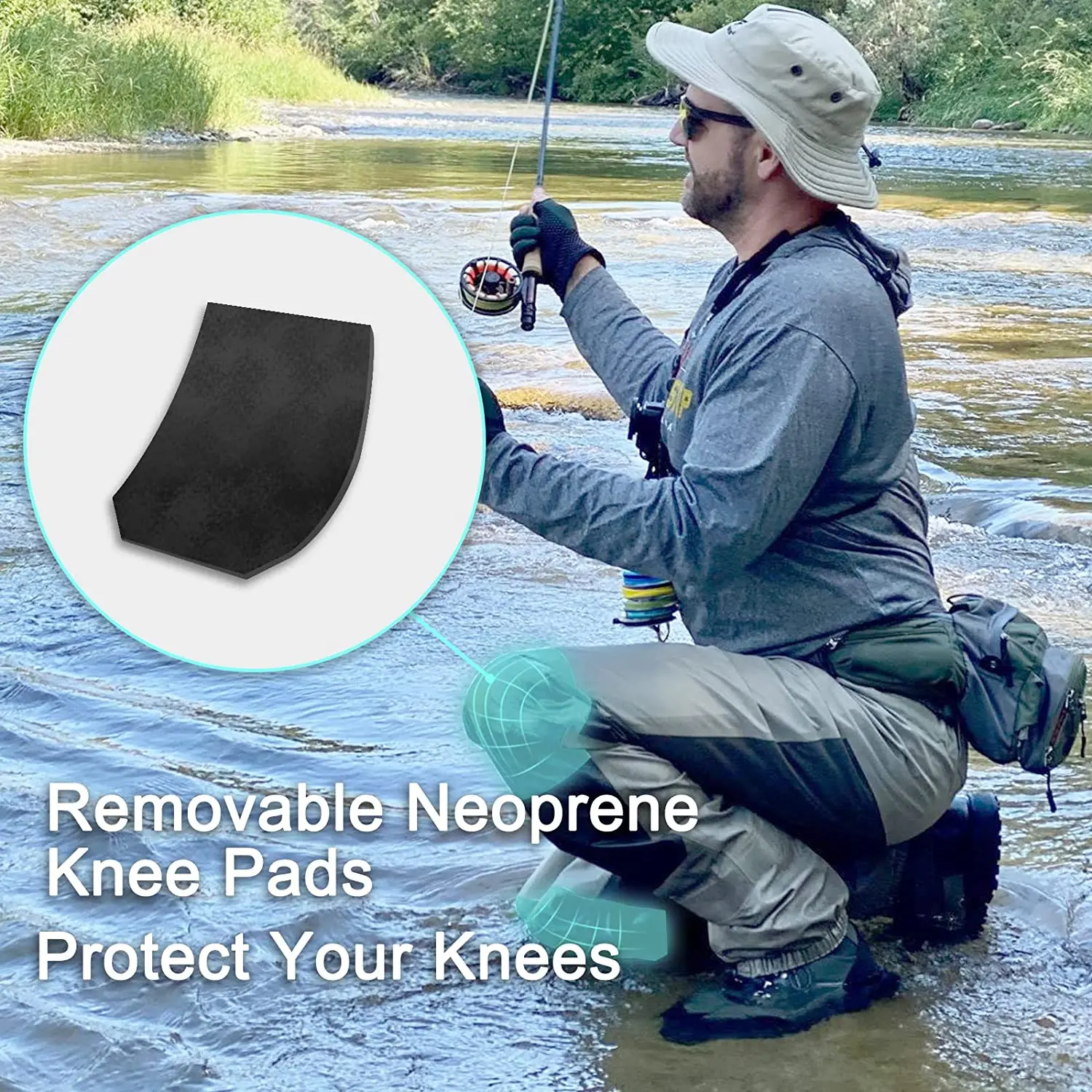 8ファン 通気性 チェストウェイダー メンズ ストッキング 足 3層 100% 耐久性 防水 断熱 釣り チェストウェイダー フライフィッシング ダックハンティン並行輸入 | 8 Fans メンズ フィッシングチェストウェイダー - 3層 耐久