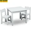 Children's Play Table and Chair Set with 2 Chairs Greenguard Gold Certified Safe Non Toxic Durable Easy Clean Fun Learning 1