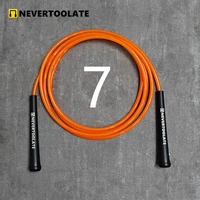 7mm diameter PVC rope 220 gram 3.2 meters 15.5cm long handle heavy skip jump skipping roep fitness NEVERTOOLATE GOOD QUALITY 1