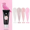 BOZLIN 60ML Poly Nail Gel Semi Permanent Acrylic Glitter Extension Crystal Nail Art Fast Builder Hybrid Varnish Soak Off UV Gel 6