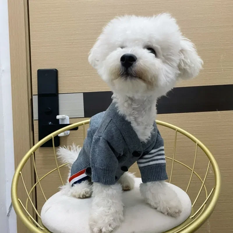 Puppy Pullover Dogs Pet Sweater Winter Leopard Print French Bulldog Warm Apparel Clothing Kurtka Dla Psa