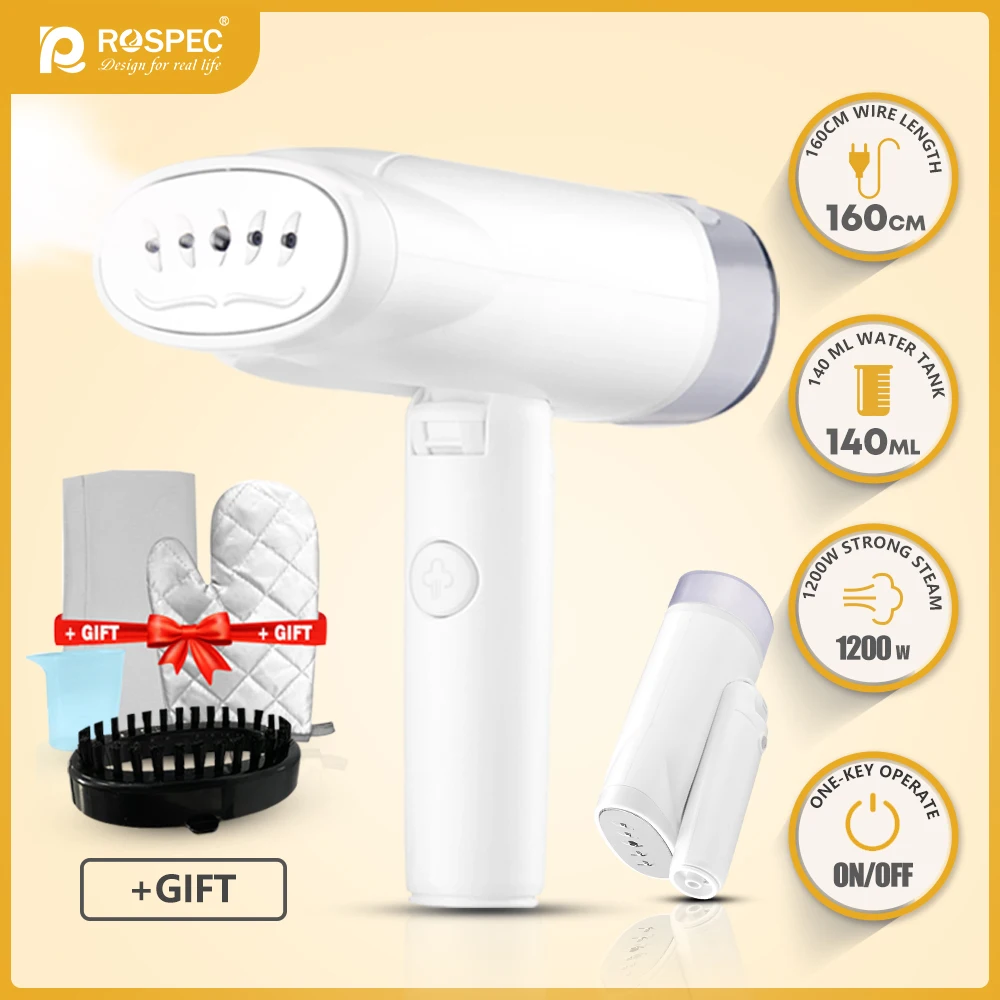 ROSPEC 1200W Foldable Handheld Garment Steamer Electric Steam Ironing