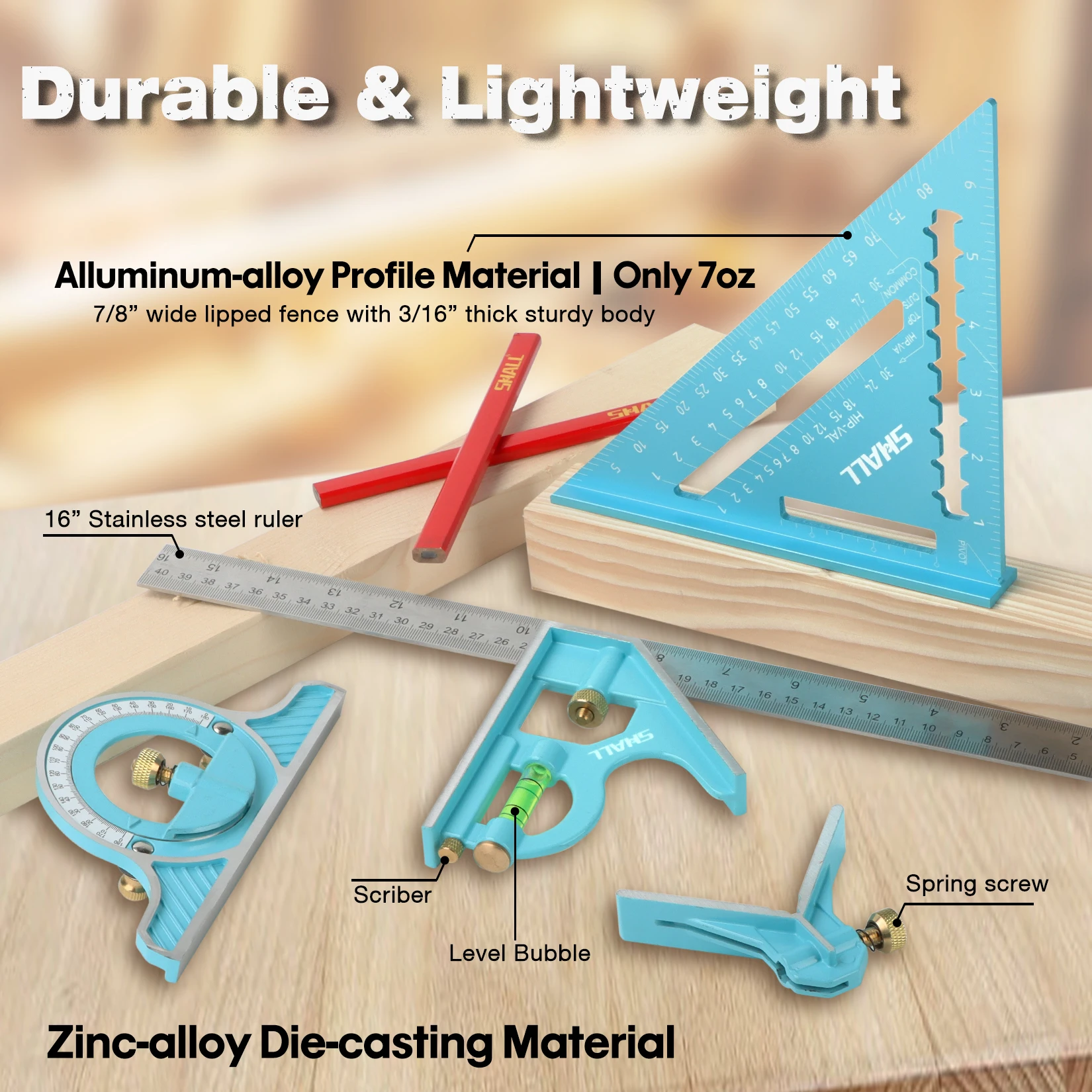 Stainless Steel High Precision Ruler - China Combination Square, Stainless  Steel Rafter Square