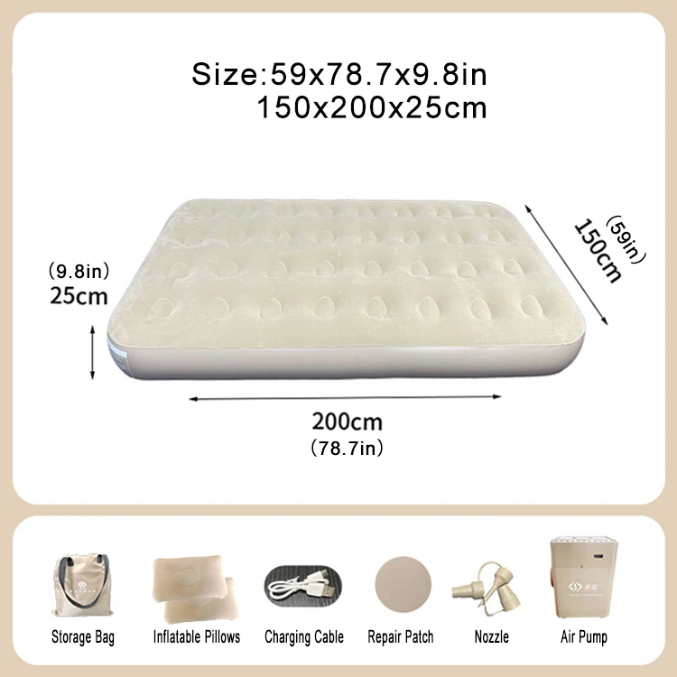 Description Picture 4 of itemInflatable Automatic Air Bed Mattress with Built in Rechargeable Pump
