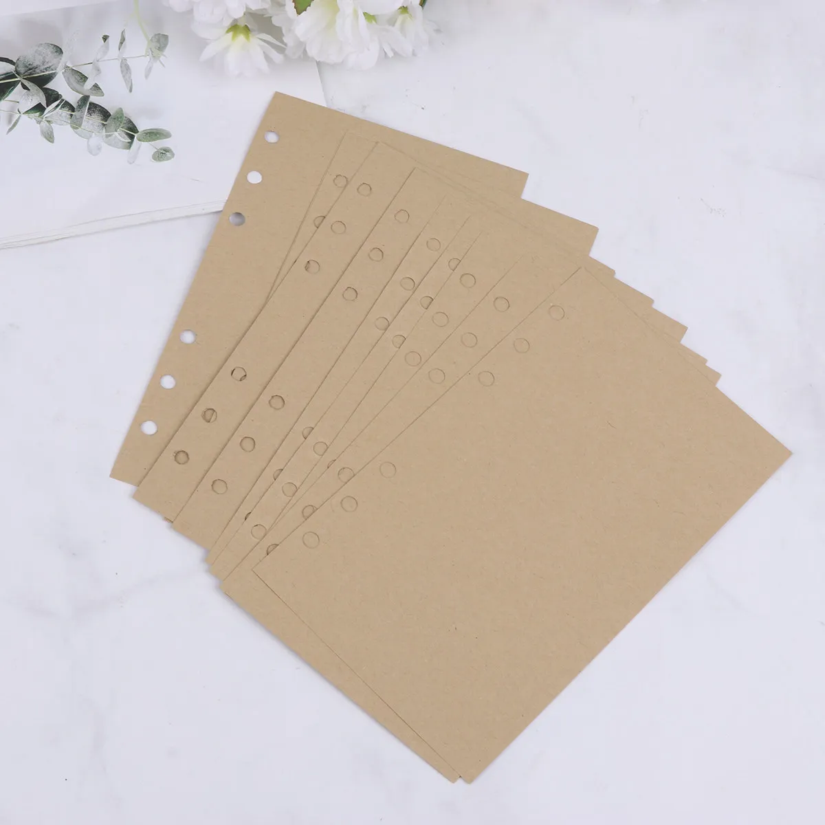 320매 빈 루즈리프 용지 리필팩 A6 사이즈 고강도 내마모성 용지 쓰기, 그림 그리기, 일상 사무용에 적합